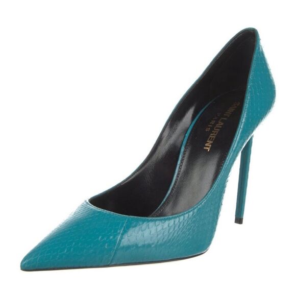 Saint Laurent Python Skin Heels - Picture 1 of 5